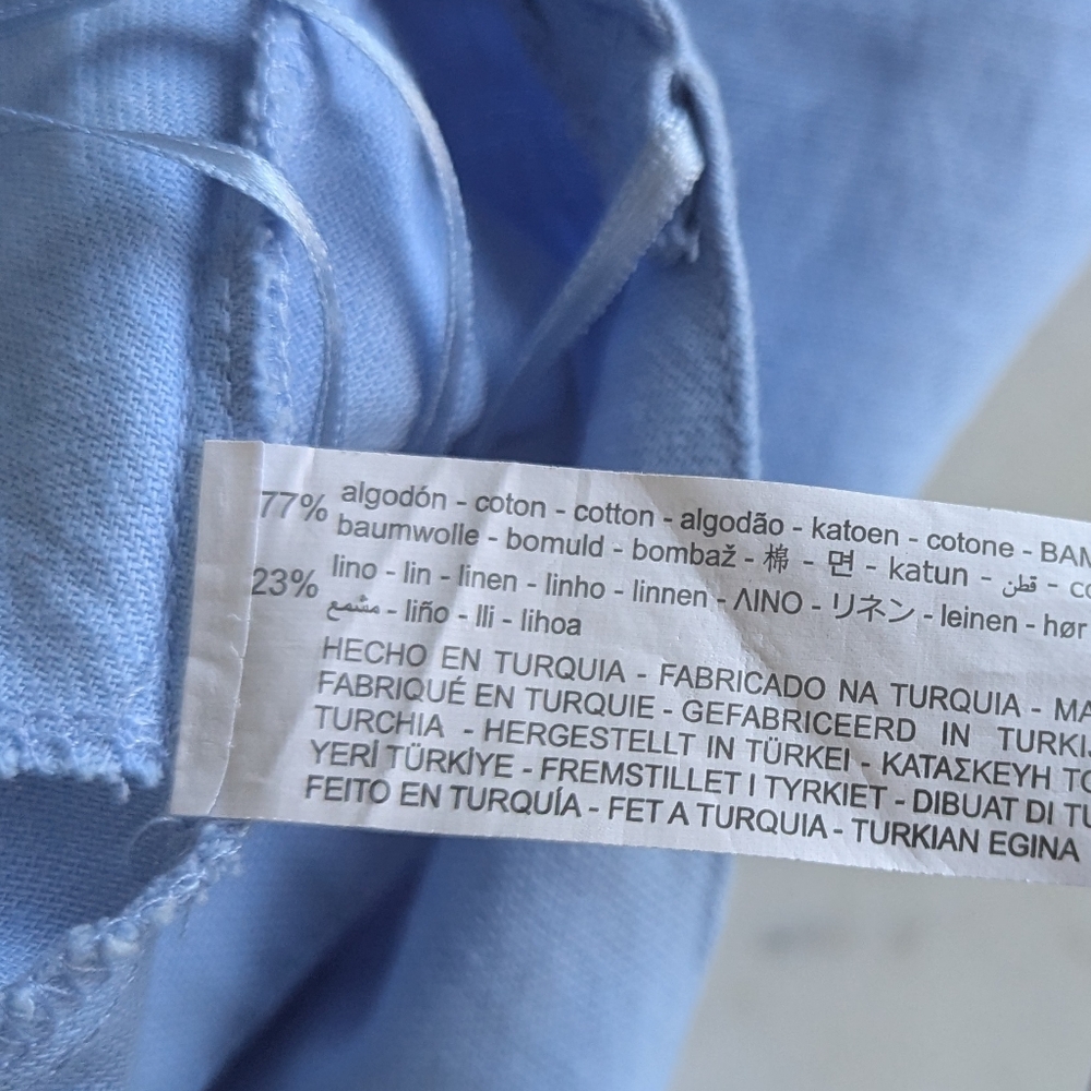 Zara Light Blue Ruffle-Strap Jumpsuit - Picture 9 of 11